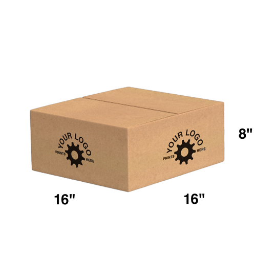 Custom Shipping Box 16x16x8 (100 Pack) - Special Order Size