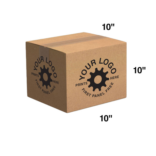 Custom Shipping Box 10x10x10 (100 Pack) -  Standard Size
