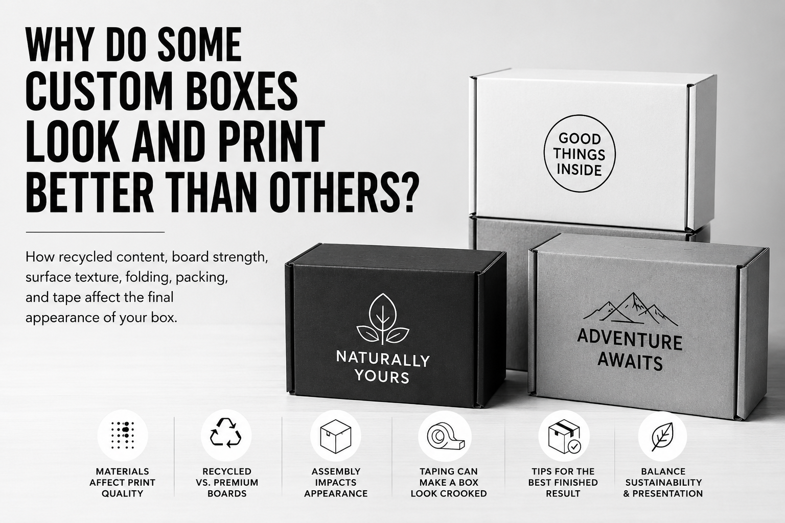Why Do Some Custom Boxes Look and Print Better Than Others?