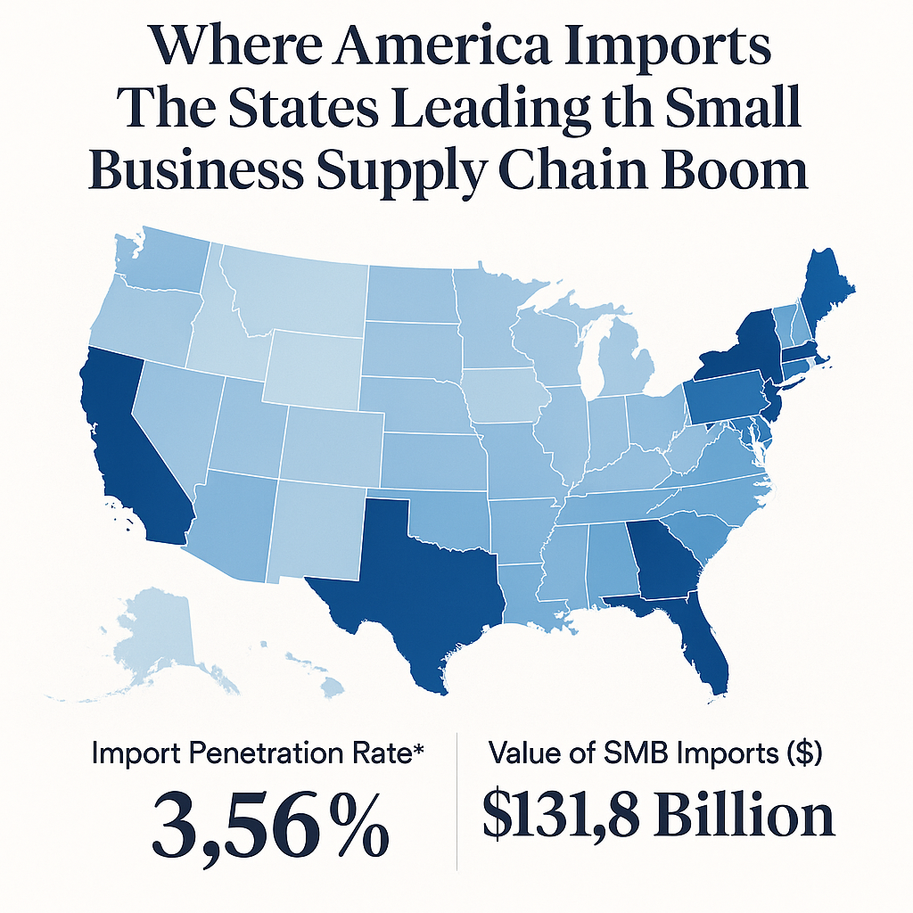 Where America Imports: The States Leading the Small Business Supply Chain Boom