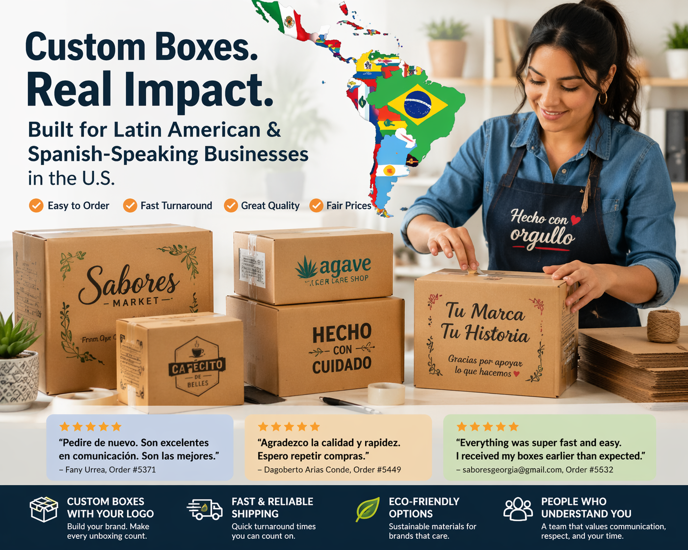 Why CustomBoxes.io Is One of the Best Choices for the Latin American and Spanish-Speaking Business Community in the United States