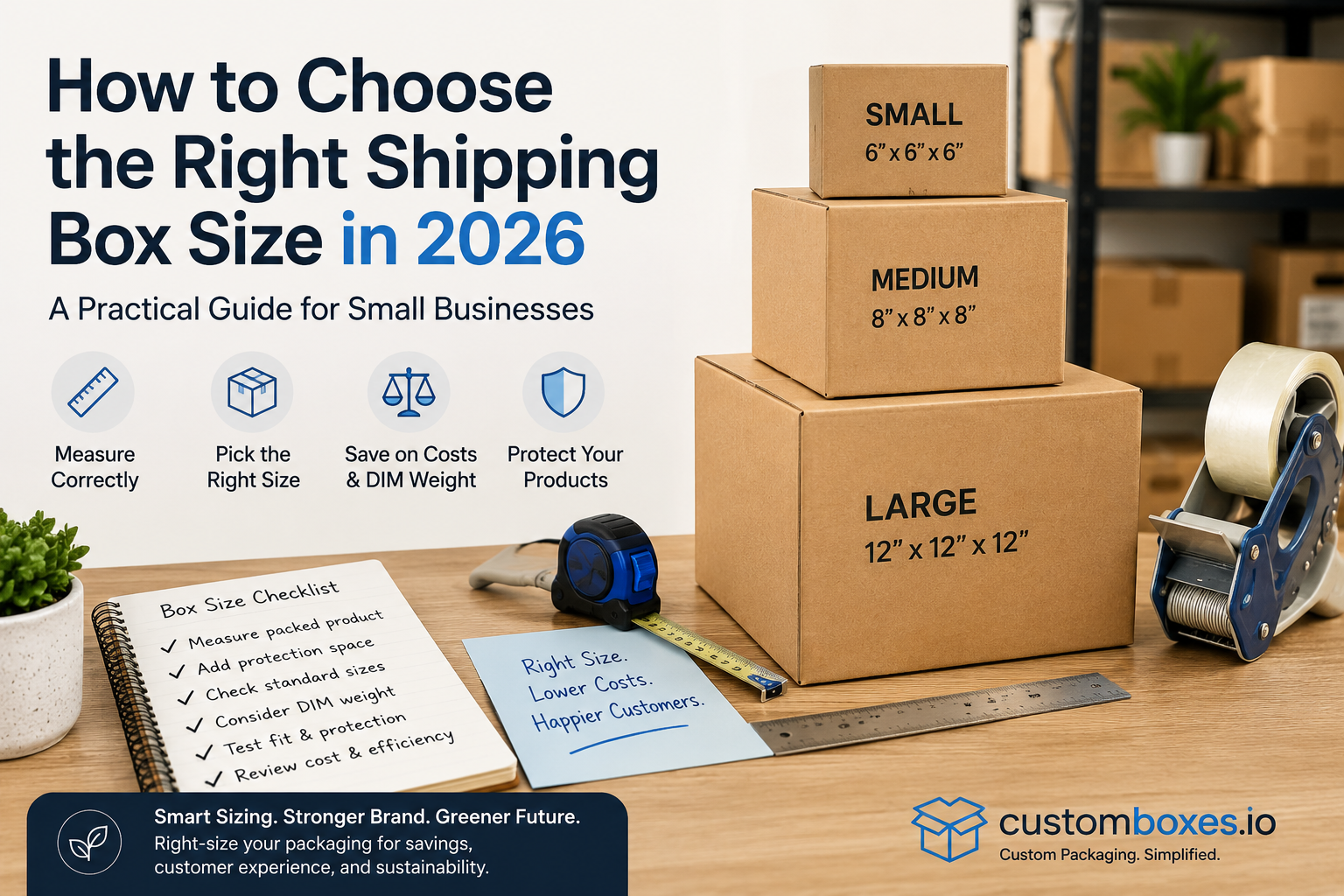 How to Choose the Right Shipping Box Size in 2026: A Practical Guide for Small Businesses