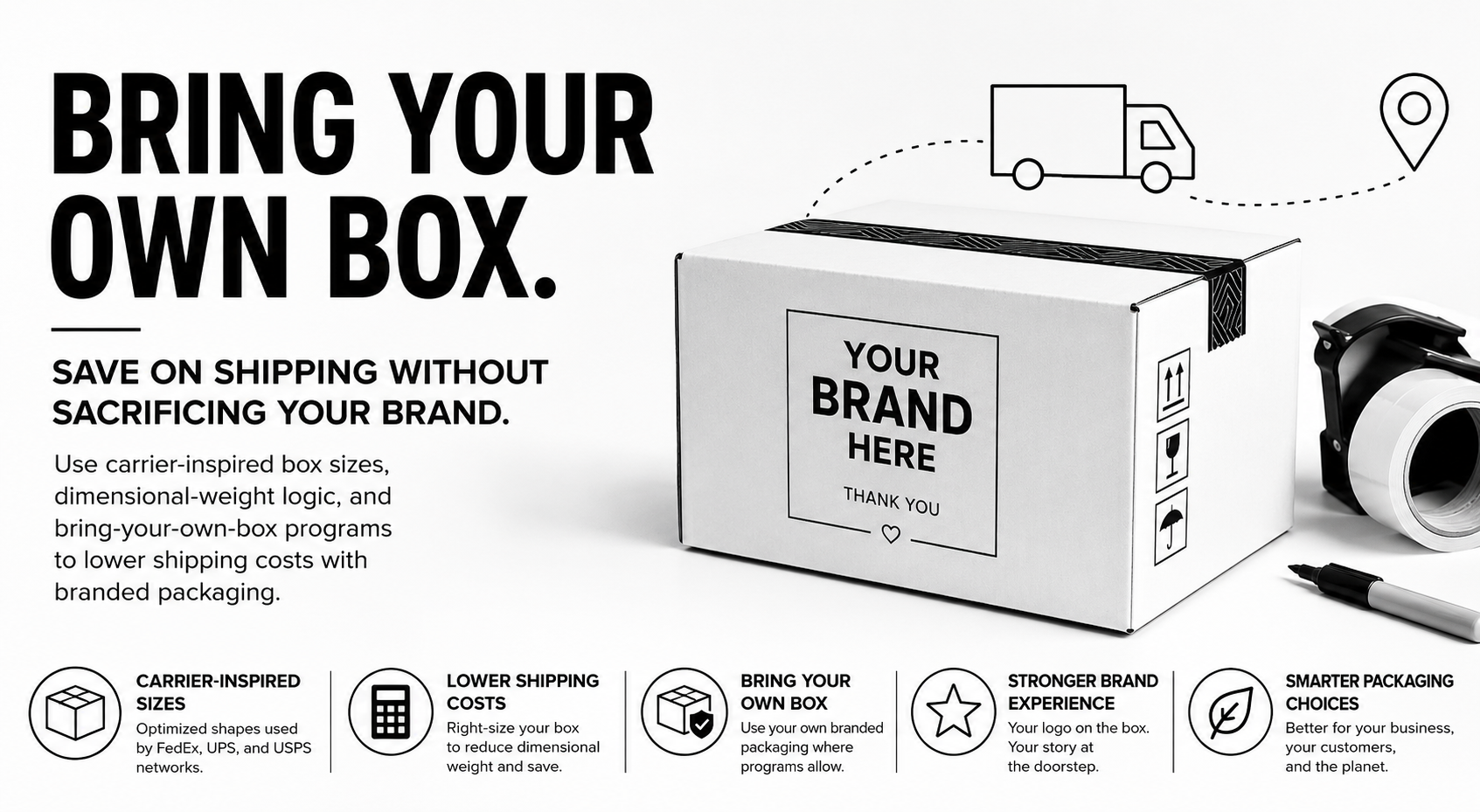 Bringing Your Own Box Too Main Carriers: How to Save on Shipping Without Sacrificing Your Brand