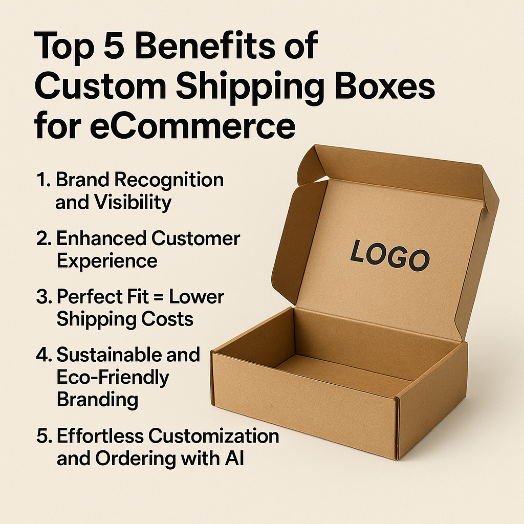 Top 5 Benefits of Custom Shipping Boxes for eCommerce