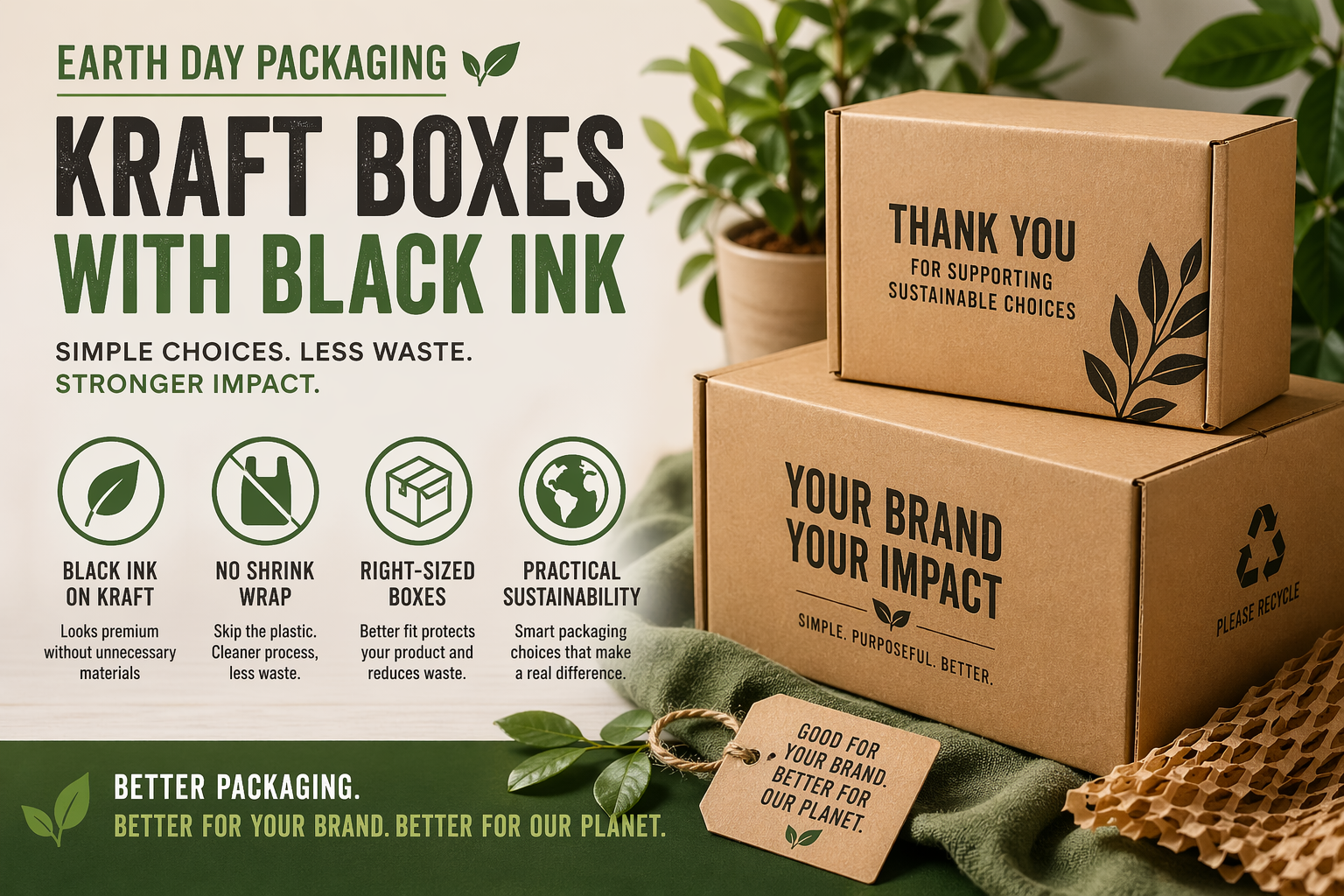 Why Kraft Boxes With Black Ink Make More Sense for Earth Day