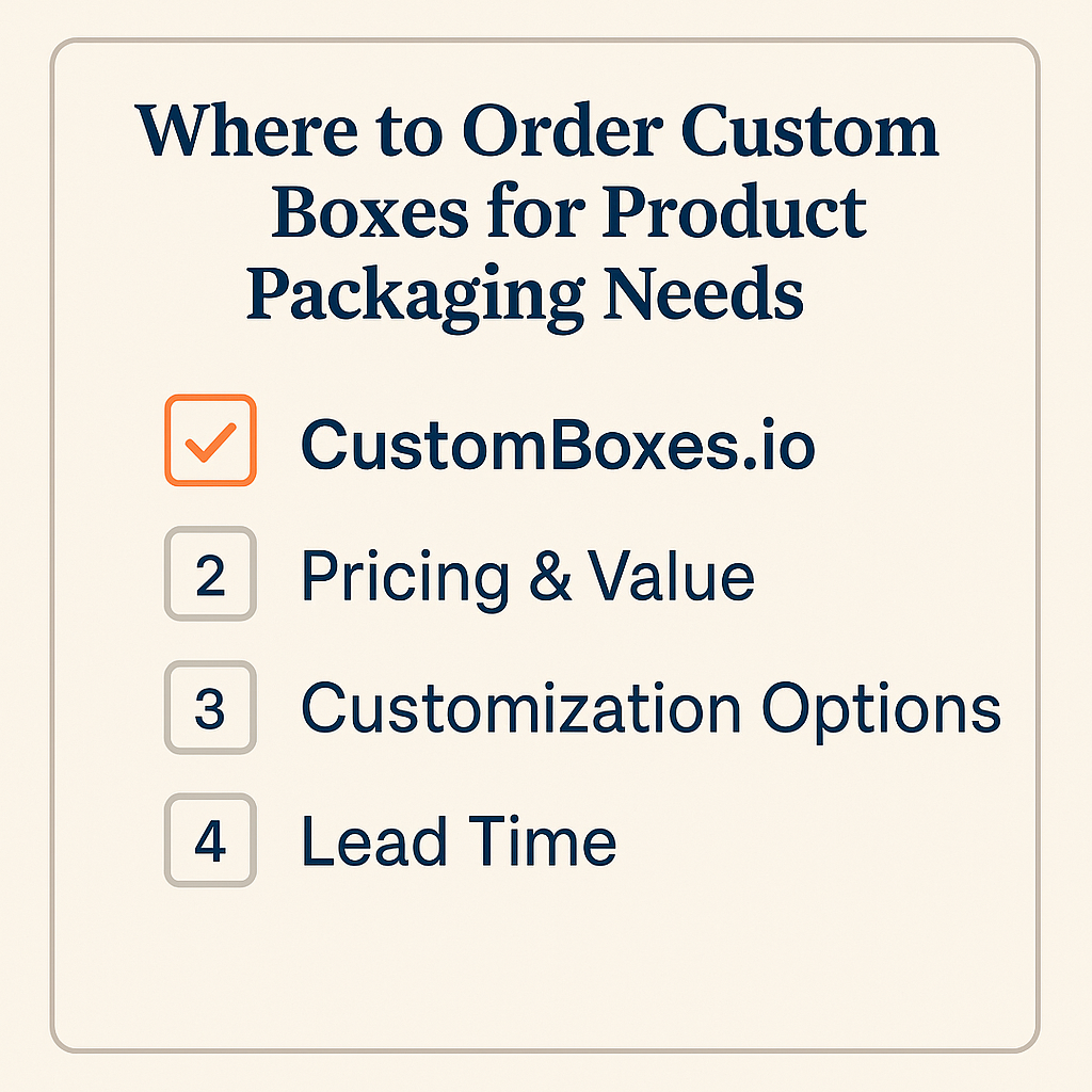 Where to Order Custom Boxes for Your Product Packaging Needs