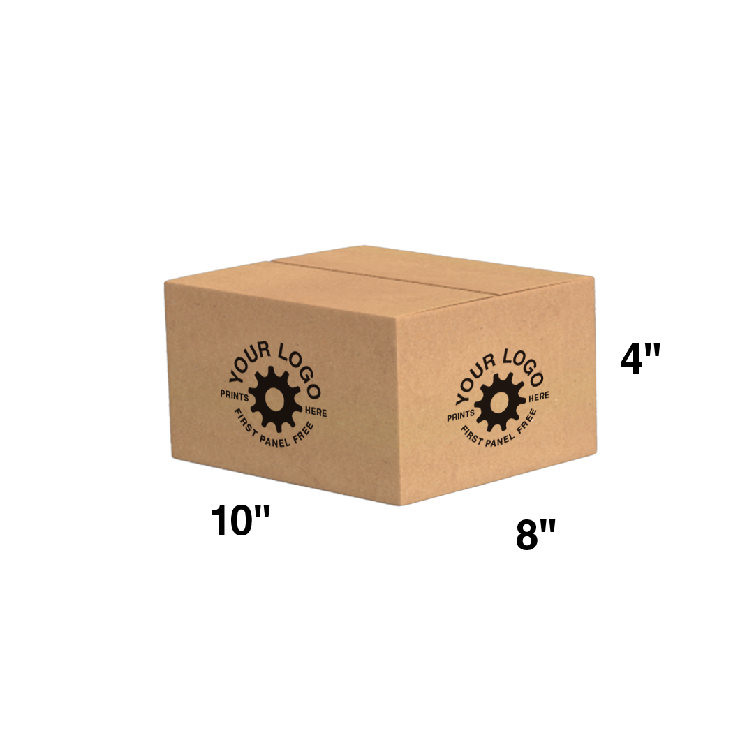 Custom Shipping Box 10x8x4 (100 Pack) - Special Order Size