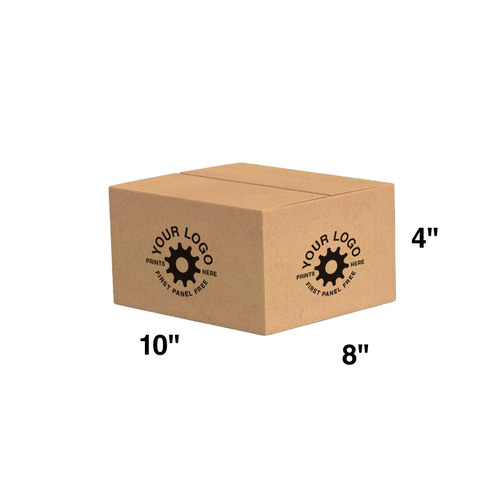 Custom Shipping Box 10x8x4 (100 Pack) - Special Order Size