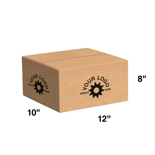 Custom Shipping Box 12x10x8 (100 Pack) - Special Order Size