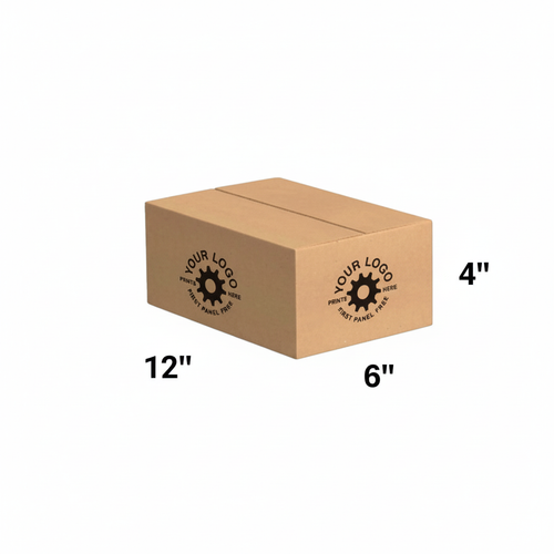 12x6x4 Custom Kraft Box