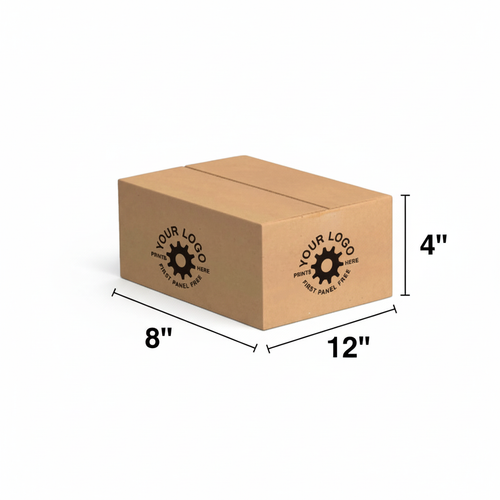 12x8x4 Custom Kraft Box