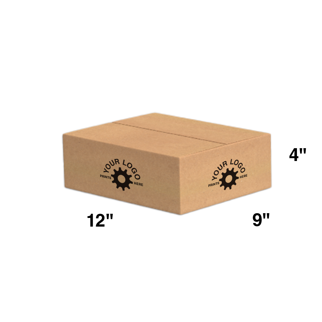 Custom Shipping Box 12x9x4 (100 Pack) - Special Order Size