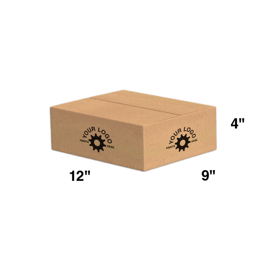 Custom Shipping Box 12x9x4 (100 Pack) - Special Order Size