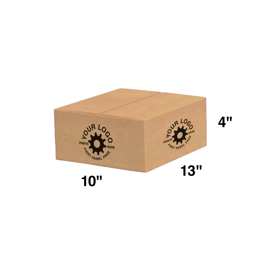 Custom Shipping Box 13x10x4 (100 Pack) - Special Order Size