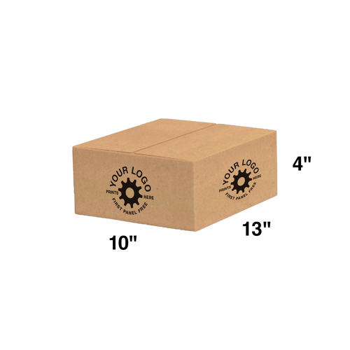 Custom Shipping Box 13x10x4 (100 Pack) - Special Order Size