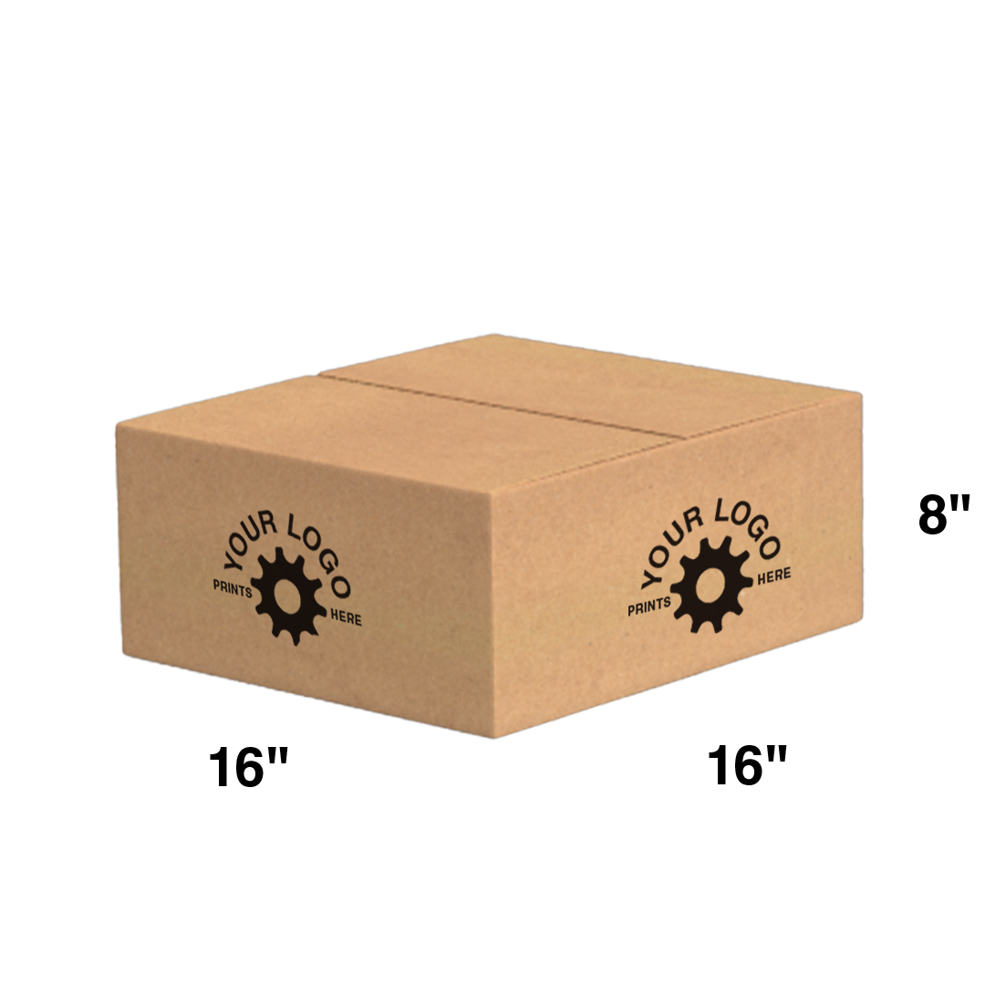 Custom Shipping Box 16x16x8 (100 Pack) - Special Order Size