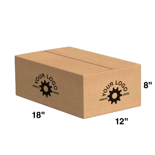 Custom Shipping Box 18x12x8 (100 Pack) - Special Order Size