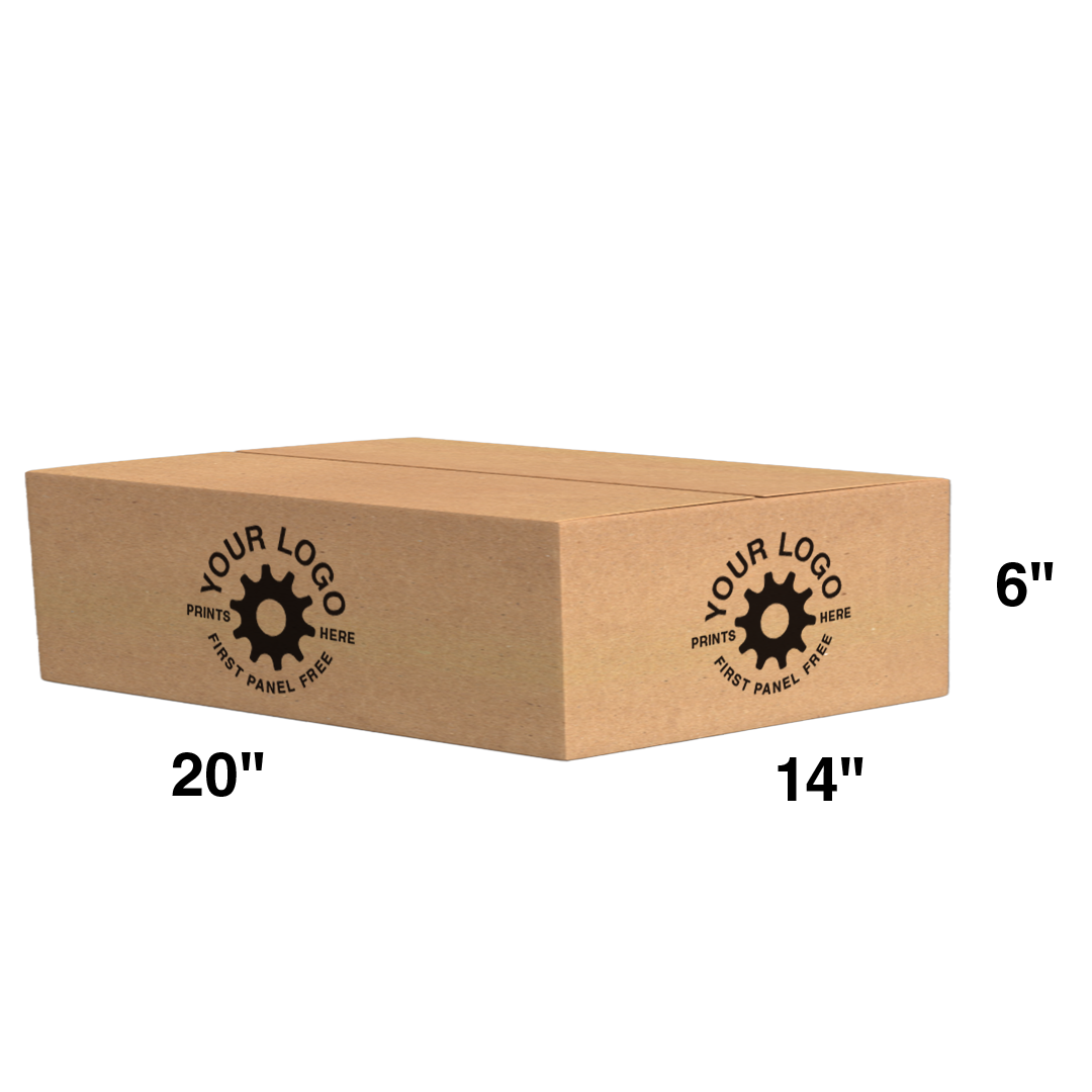 Custom Shipping Box 20x14x6 (100 Pack) - Special Order Size