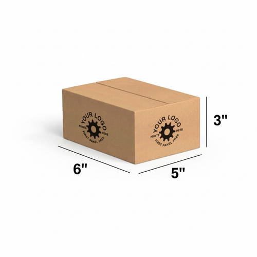 6x5x3 Custom Kraft Box