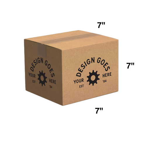 Custom Shipping Box 7x7x7 (100 Pack) - Special Order Size