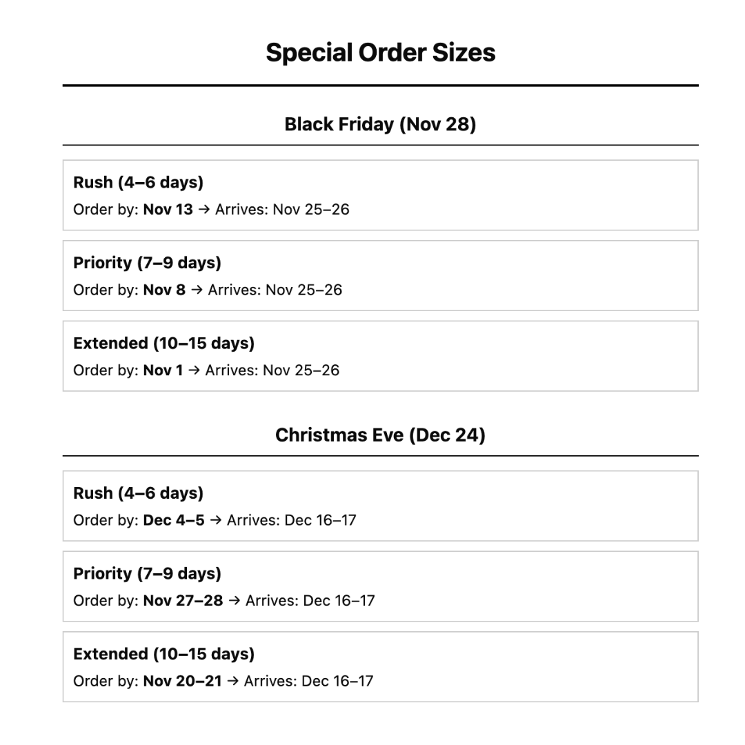 Special Order ANY SIZE Custom Premium Shipping Box (100 Pack Bundles: ~500 Options Including 200# Heavy Duty)