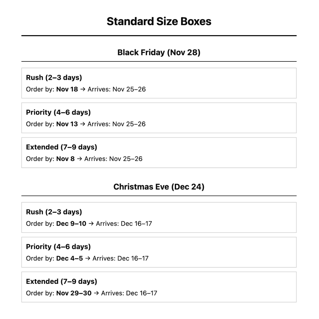 Custom Shipping Box 12x12x12 (100 Pack) - Standard Size