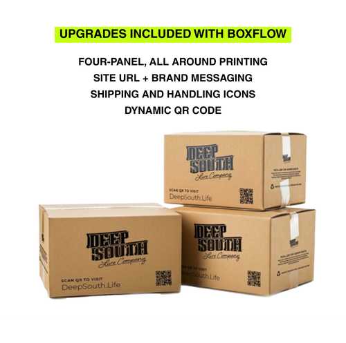Premium Subscription For Standard Size Custom Kraft Shipping Boxes (100 Pack Includes All Upgrades: Available in 11 Sizes)