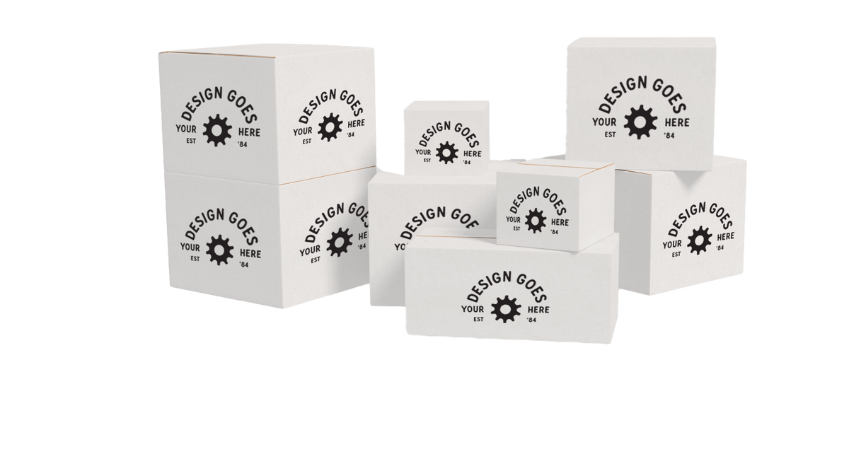 Special Order White Custom Shipping Boxes (100 Pack)
