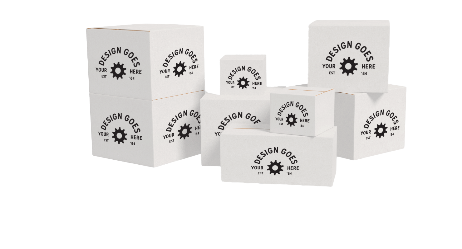 Special Order White Custom Shipping Boxes (100 Pack) customboxes.io
