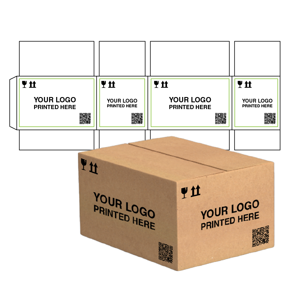 Custom Shipping Box 6x6x6 (100 Pack) - Standard Size
