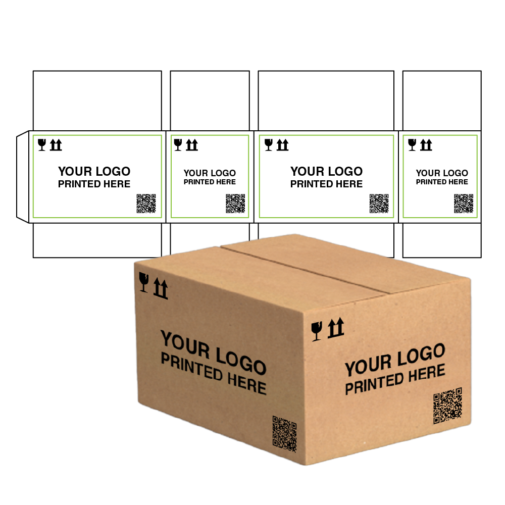 8x8x8 FULL COLOR Custom Printed Shipping Boxes | Printed with your Logo newest (Qty:50)