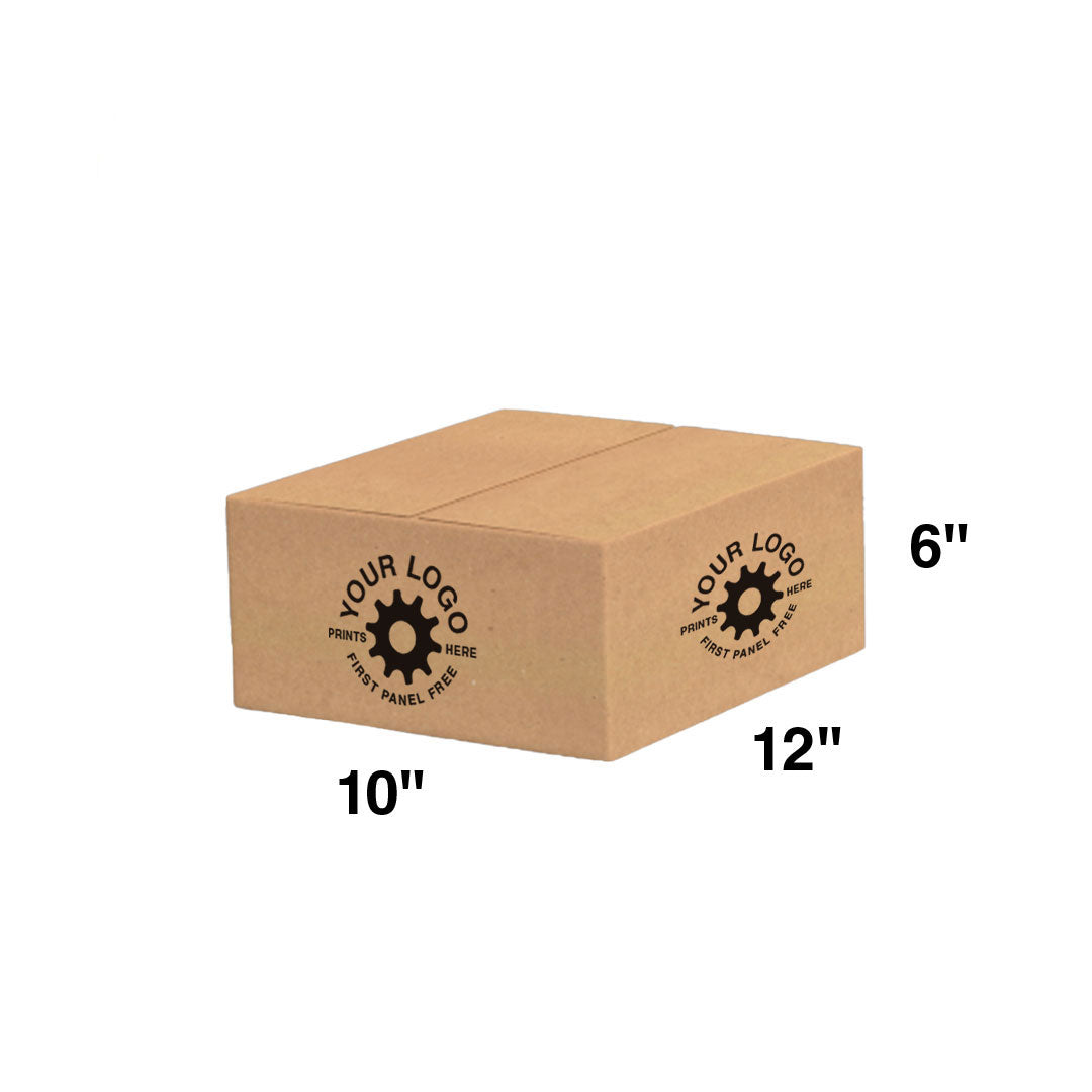 Custom Shipping Box 12x10x6 (100 Pack) - Special Order Size