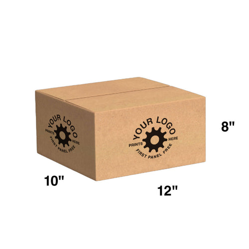 Custom Shipping Box 12x10x8 (100 Pack) - Special Order Size
