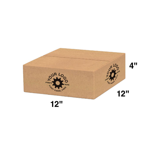 Custom Shipping Box 12x12x4 (100 Pack) - Special Order Size