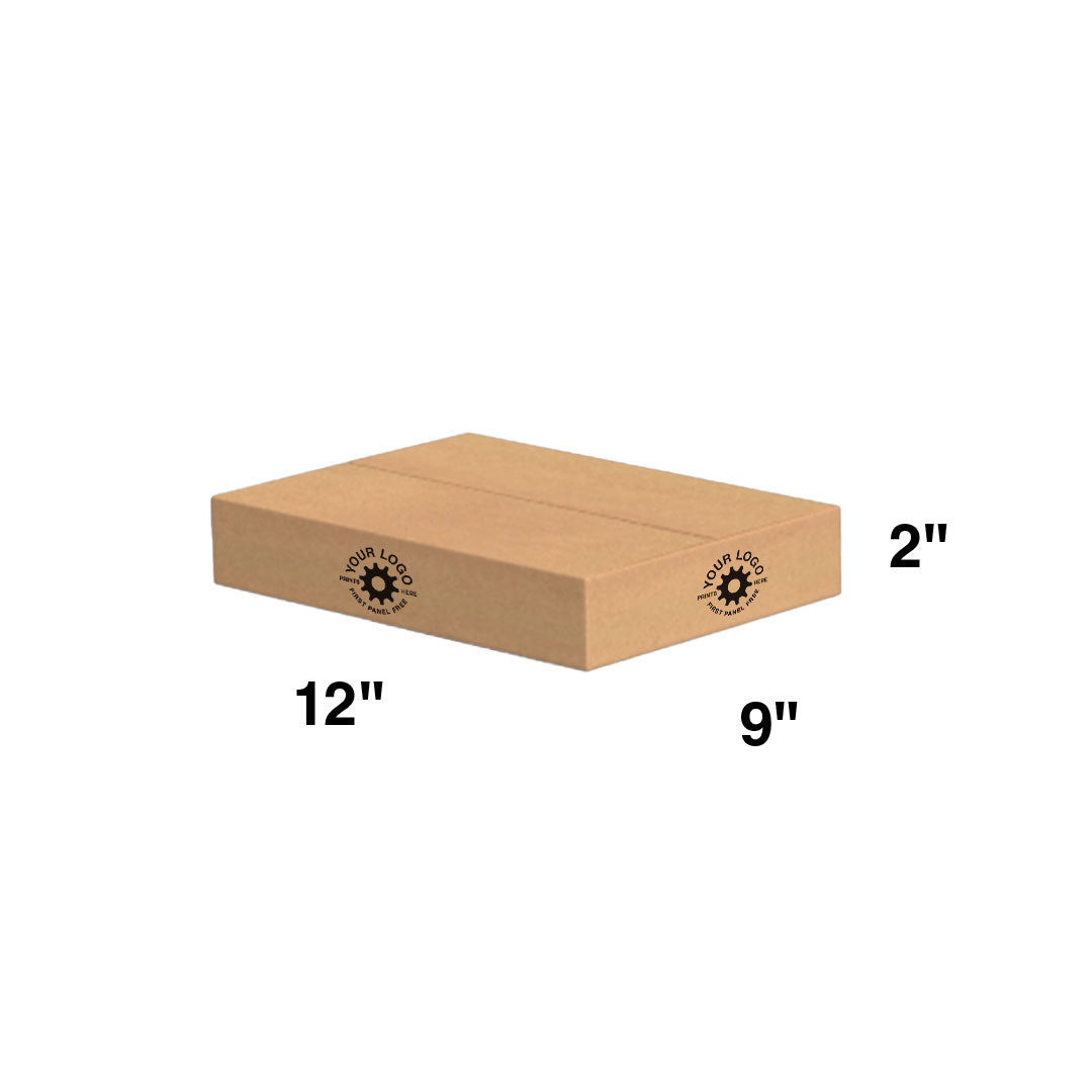 Custom Shipping Mailer Box 12x9x2 (100 Pack) - Special Order Size