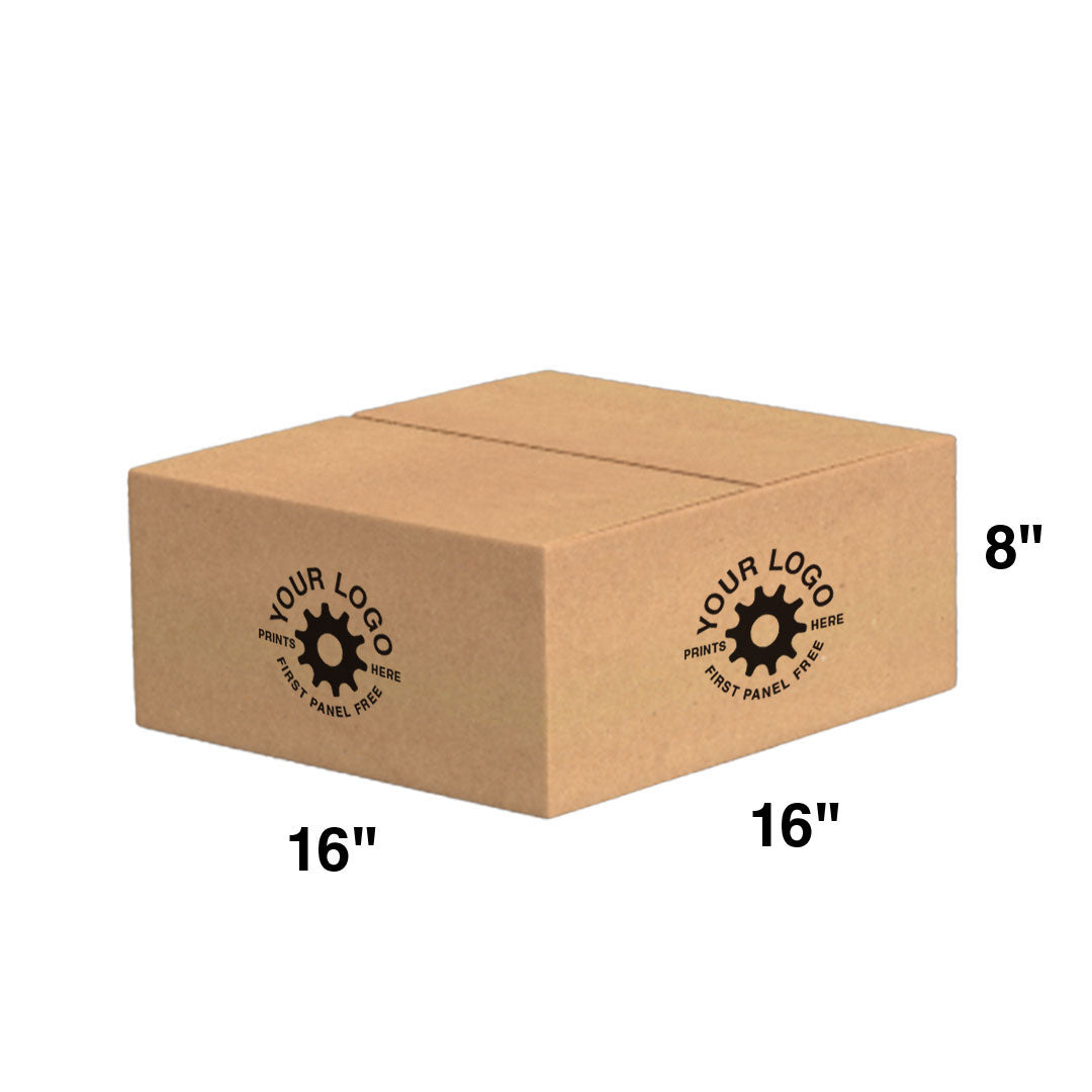 Custom Shipping Box 16x16x8 (100 Pack) - Special Order Size