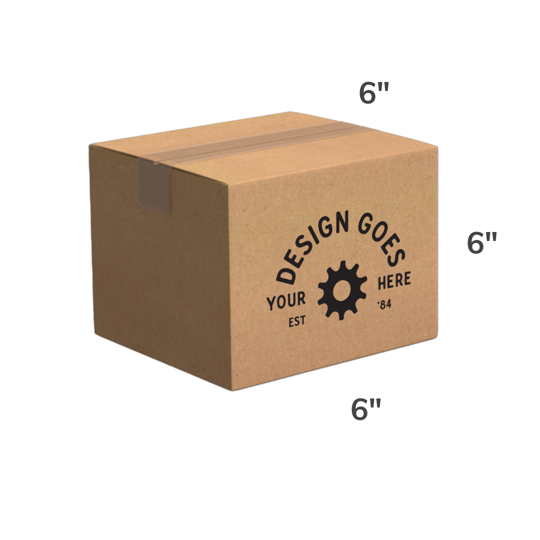 Custom Kraft Shipping Box 6x6x6 (10 Pack Sample) - $1 Plus Shipping