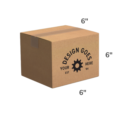 Custom Kraft Shipping Box 6x6x6 (10 Pack Sample) - $1 Plus Shipping