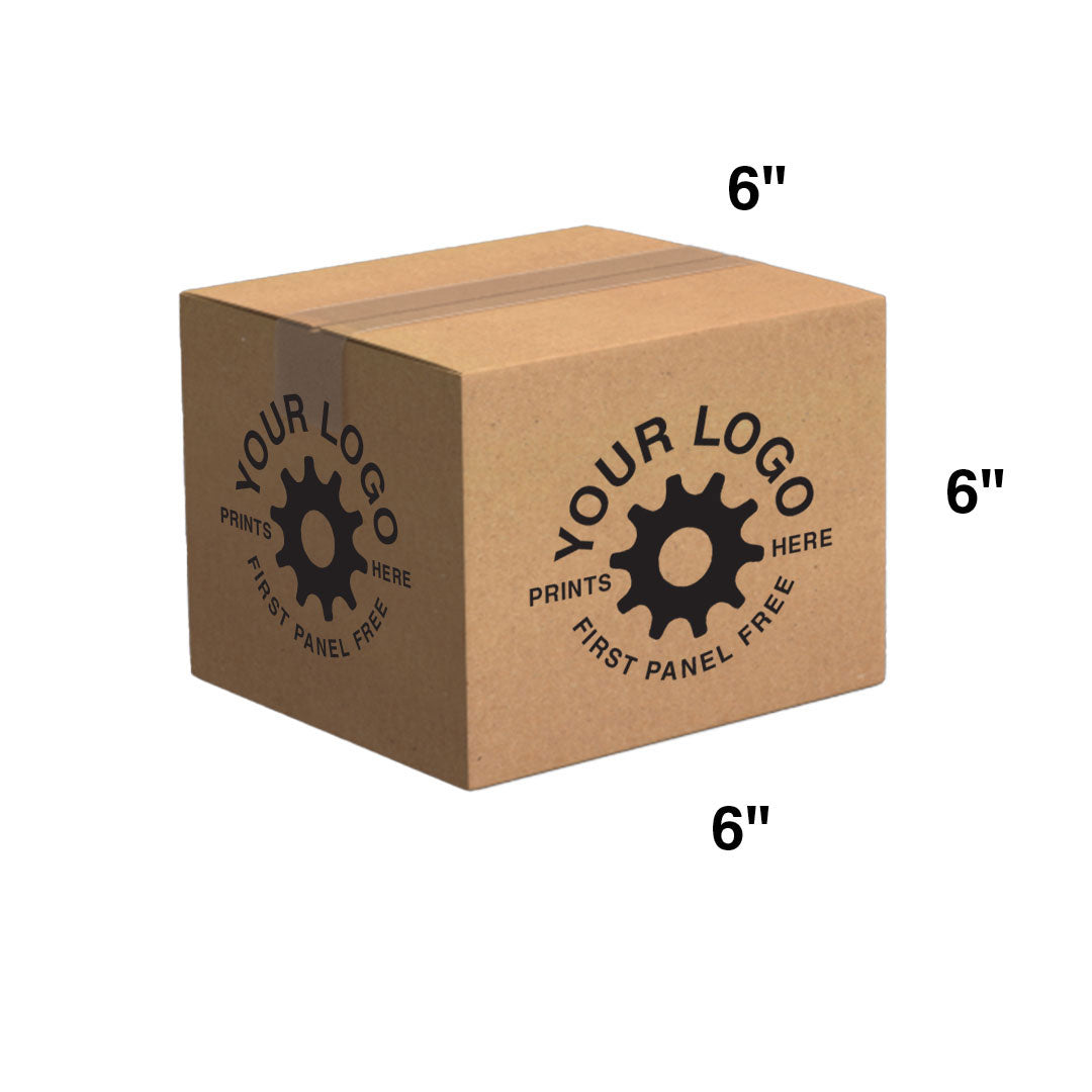Custom Shipping Box 6x6x6 (100 Pack) - Standard Size