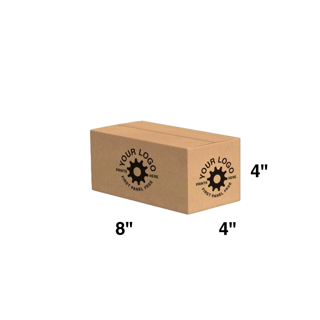 Custom Shipping Box 8x4x4 (100 Pack) - Special Order Size