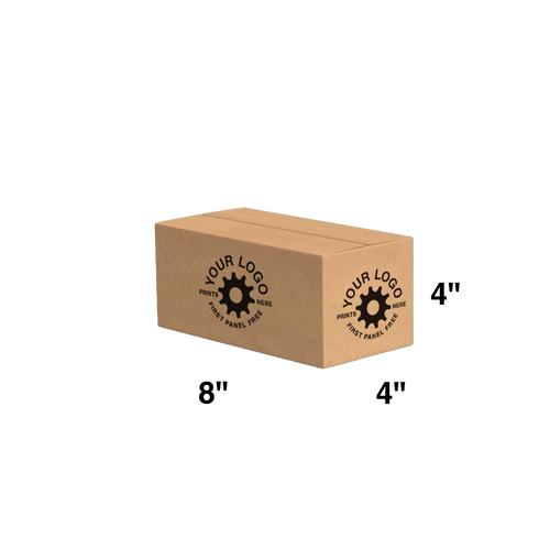 Custom Shipping Box 8x4x4 (100 Pack) - Special Order Size