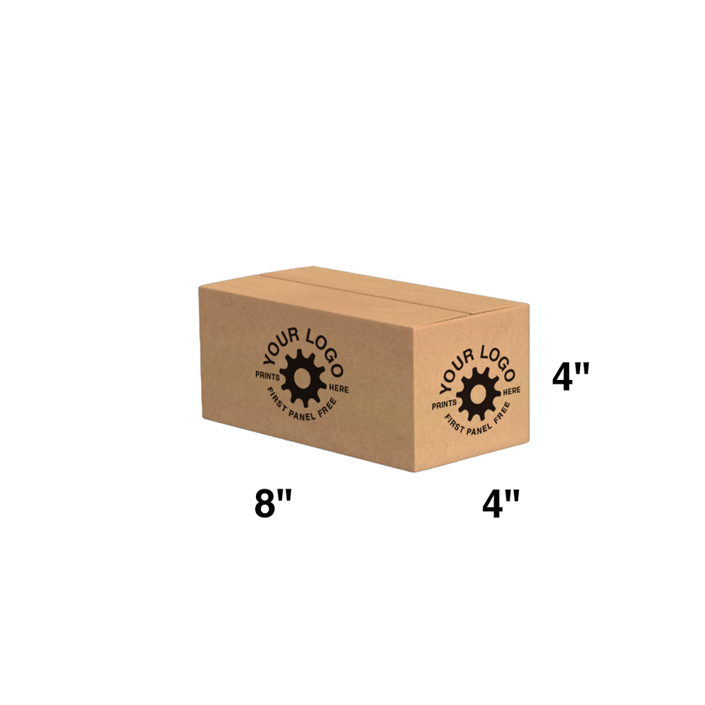 Custom Shipping Box 8x4x4 (100 Pack) Special Order Size customboxes.io